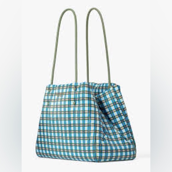Kate Spade ♠️ Everything Puffy Plaid Tote - Picture 4 of 10